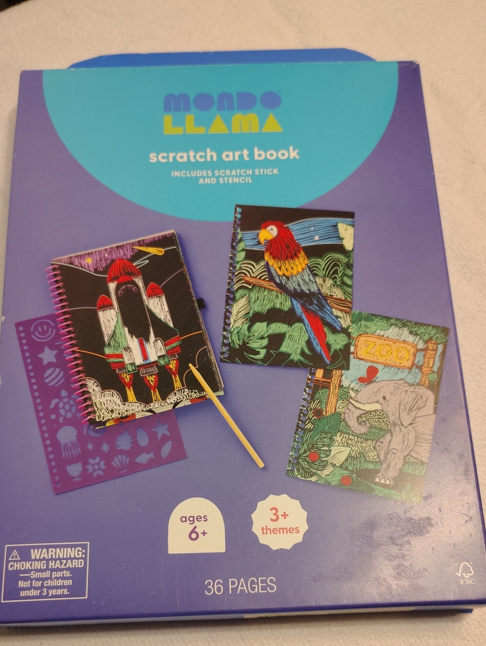 Mondo Llama Scratch Art Book Kit